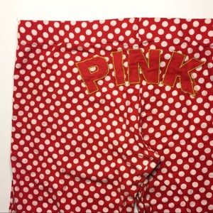 VS PINK Red Flannel Pajama Pants Sz Large